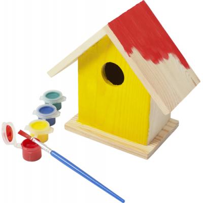 Image of Birdhouse with painting set