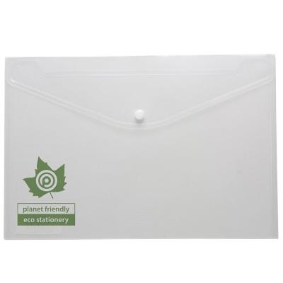 Image of Eco-Eco A4+ 50% Recycled Clear Press Stud Wallets